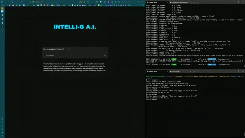 Handling Raw Bytes Stream from Ollama API